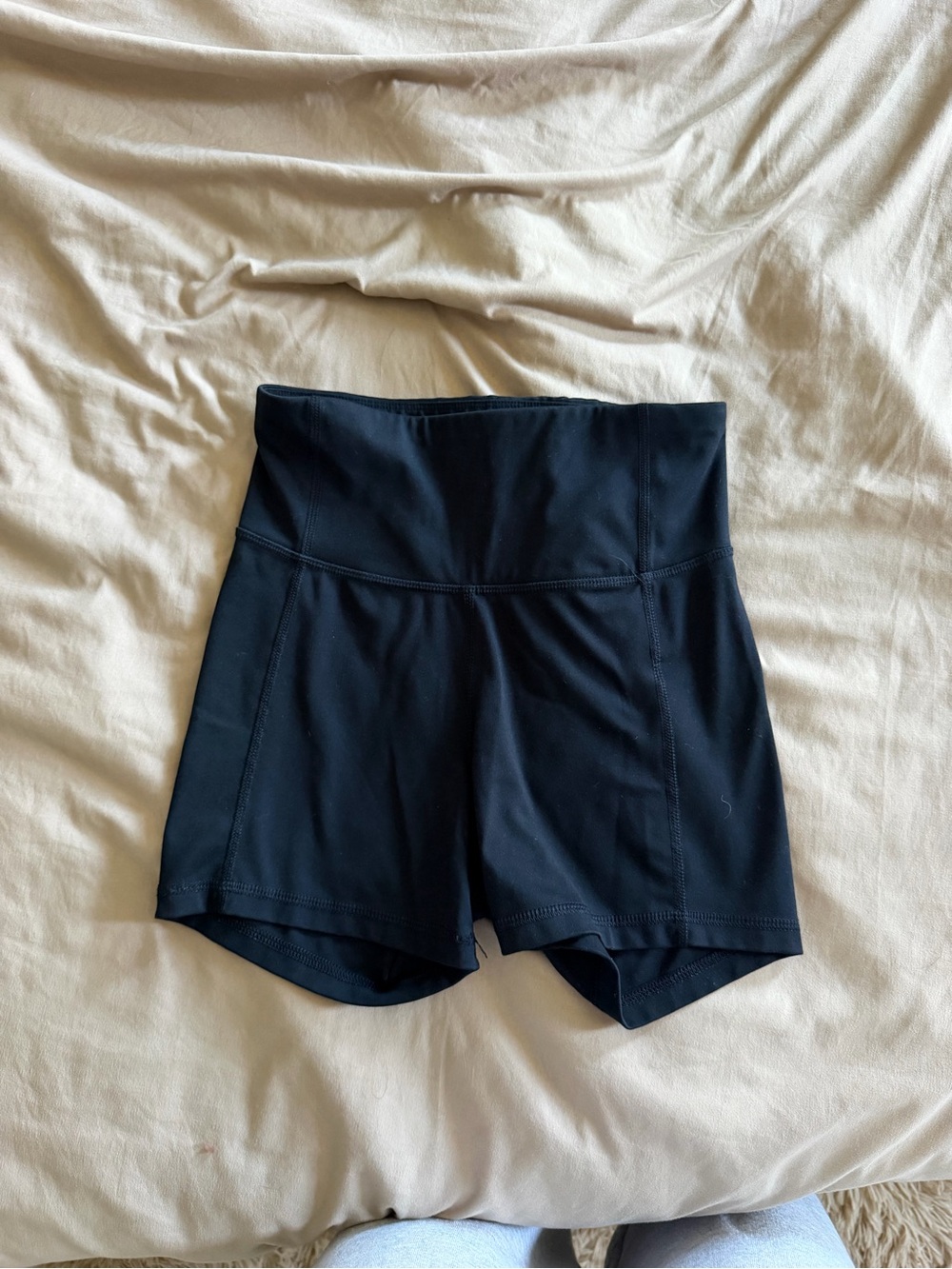 Black workout shorts